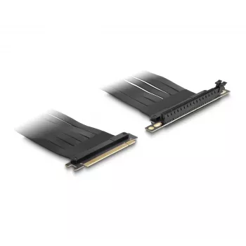 Placa riser DeLOCK PCI Express x16 macho para slot x16 90° angular com cabo 30 cm