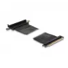 Placa riser DeLOCK PCI Express x16 macho para slot x16 90° angular com cabo 60 cm