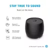HP preto altifalante Bluetooth 360, com fios e sem fios, altifalante portátil mono, preto, cilíndrico, botões, universal
