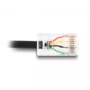 Cabo de sinal DeLOCK 2 m preto USB-A RJ-50 ficha macho/ficha macho 67016