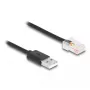 Cabo de sinal DeLOCK 2 m preto USB-A RJ-50 ficha macho/ficha macho 67016