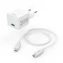 Hama 00201675 carregador móvel para headset, powerbank, smartphone, tablet branco AC carregamento rápido interior