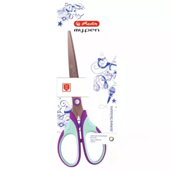 Caneta individual Herlitz my.pen corte reto Mint Colour lilás