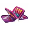 Estojo TriCase Dip Dye Herlitz 31 peças rosa lilás poliéster 190x115x70 mm
