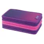 Estojo TriCase Dip Dye Herlitz 31 peças rosa lilás poliéster 190x115x70 mm