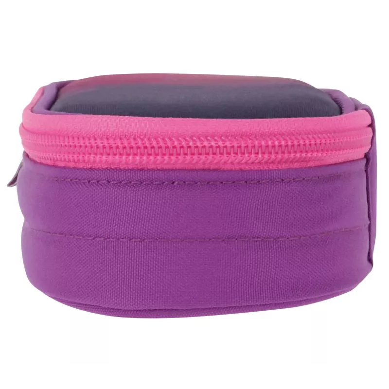 Estojo Herlitz Dip Dye Soft poliéster rosa lilás 215x95x60mm