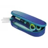 Estojo Herlitz Dip Dye Soft poliéster azul turquesa 215x95x60mm