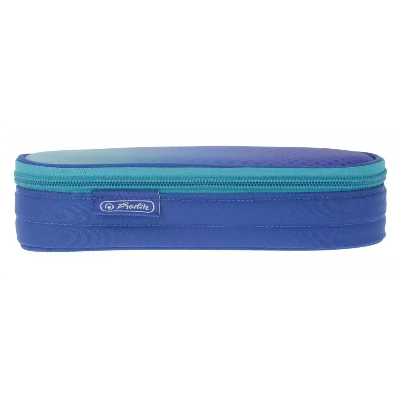 Estojo Herlitz Dip Dye Soft poliéster azul turquesa 215x95x60mm