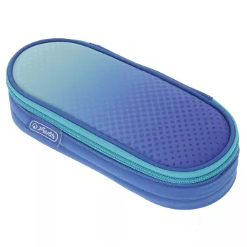 Estojo Herlitz Dip Dye Soft poliéster azul turquesa 215x95x60mm