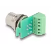 Adaptador de módulo de transferência DeLOCK M12, 4 pinos codificação A, conector fêmea para barra de terminais de 5 pinos