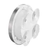 Relógio de quartzo Hama Mauritius redondo prateado, branco