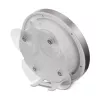 Relógio de quartzo Hama Mauritius redondo prateado, branco