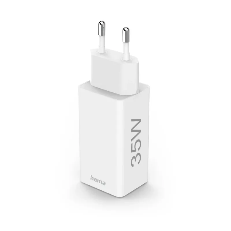 Carregador power bank para dispositivo móvel Hama 00125116, smartphone, tablet branco AC carregamento rápido interior