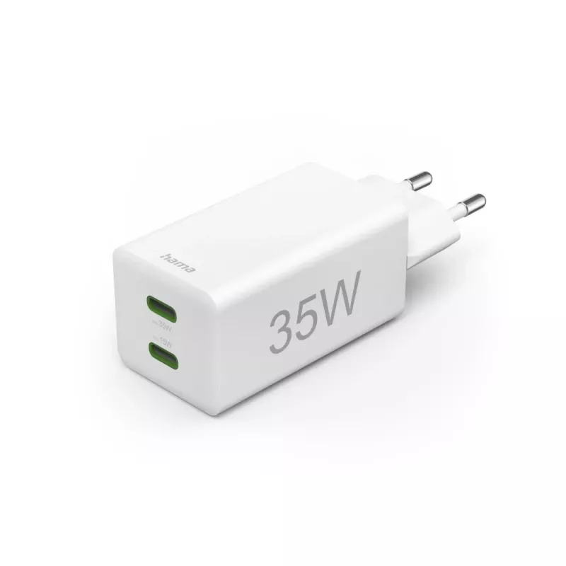 Carregador power bank para dispositivo móvel Hama 00125116, smartphone, tablet branco AC carregamento rápido interior