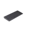 Hama WK-500 teclado multidispositivo, compacto, sem fios RF + Bluetooth, QWERTZ, preto