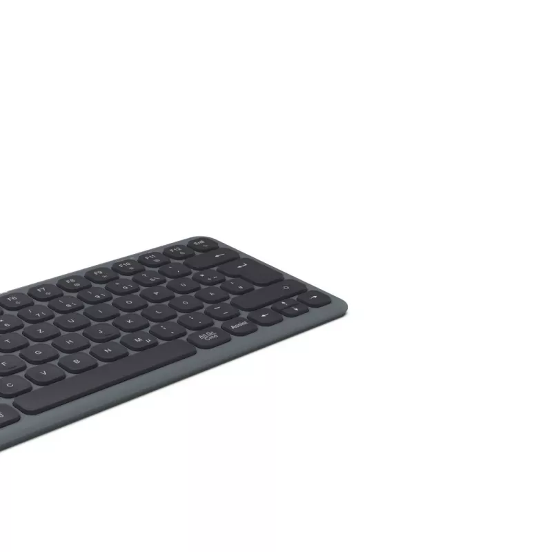 Hama WK-500 teclado multidispositivo, compacto, sem fios RF + Bluetooth, QWERTZ, preto