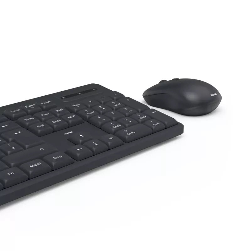 Teclado e rato Hama WKM-200 incluídos Home/Office RF Wireless QWERTZ alemão preto