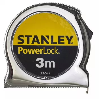 Fita métrica STANLEY Micro PowerLock Metric - fita métrica retrátil compacta, escala métrica