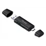 Equip 245462 Leitor de cartões USB 3.2 Gen 1 (3.1 Gen 1) Type-A/Type-C Preto
