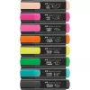 Marcador Faber-Castell Textliner Graffiti 8 unidades ponta biselada Bege Preto Azul Verde Rosa-claro Laranja Rosa Amarelo