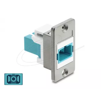 Módulo Keystone DELOCK 91102, construção plana, compatível com inserção RJ45
