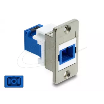 Módulo Keystone DELOCK 91106 construção plana, azul/prateado/branco