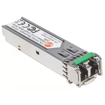 Módulo transceptor Intellinet ótico, Gigabit Fiber SFP, porta single-mode 1000Base-Lx (LC), 80 km, comprimento de onda 1550 nm, compatível com MSA, compatível com Cisco GLC-ZX-SMD, Ethernet, fibra ótica, três anos de garantia