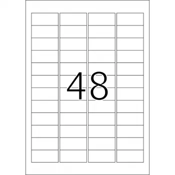 Etiquetas HERMA Premium A4 48,3 x 16,9 mm branco papel mate 12800 unidades