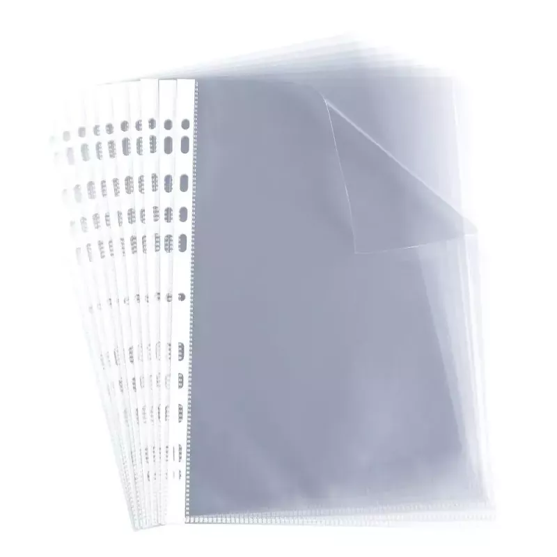 Capa de apresentação ELBA, A4, PP, 0,06 mm, cristalina, aberta em cima, furação europeia, 230 x 307 mm (M970506)
