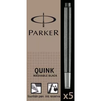 Parker cartucho preto 5 unid.
