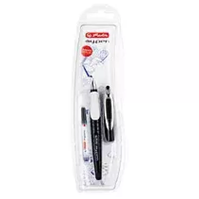 Caneta de tinta permanente Herlitz 10999746 preto branco