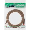 InLine 76403K cabo patch S/FTP (PiMF) Cat.6, castanho, 3 m