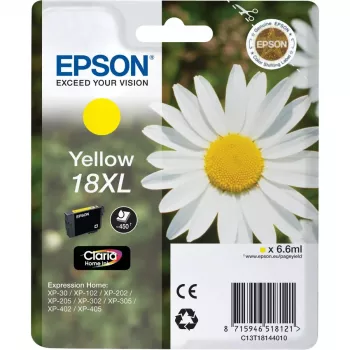 Tinteiro Epson embalagem individual 18XL Claria Home amarelo