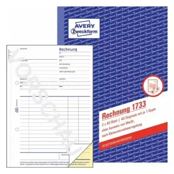 Formulário comercial Avery 1733