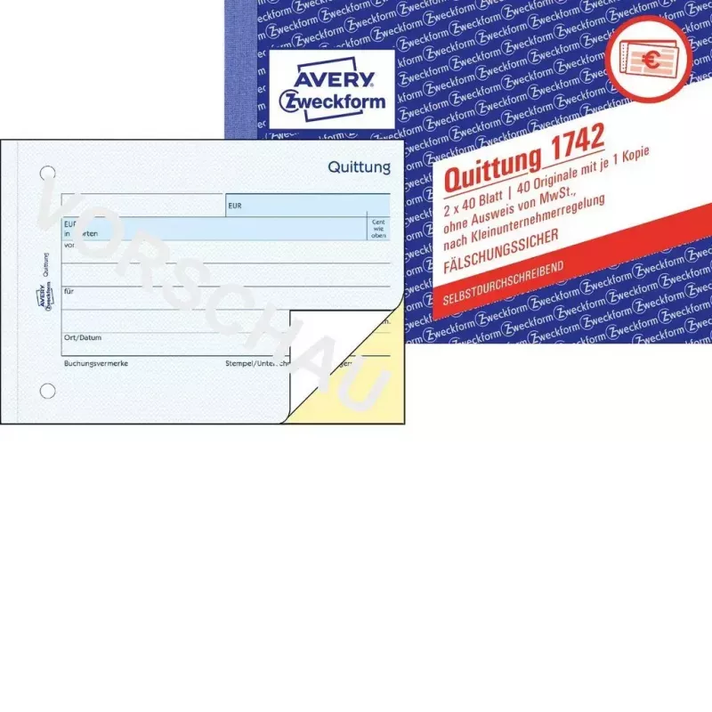 Livro de formulários de contabilidade A6 Avery 1742