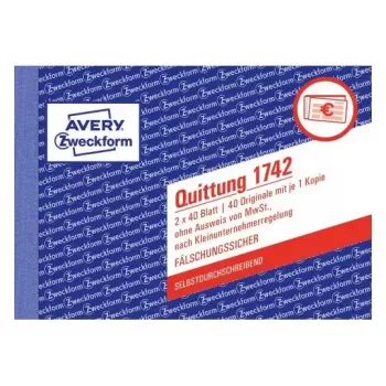 Livro de formulários de contabilidade A6 Avery 1742