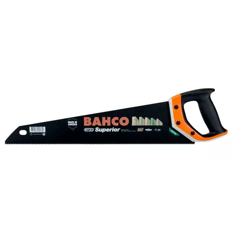 Bahco 2600-19-XT-HP Superior serrote manual, 475 mm, 9 TPI