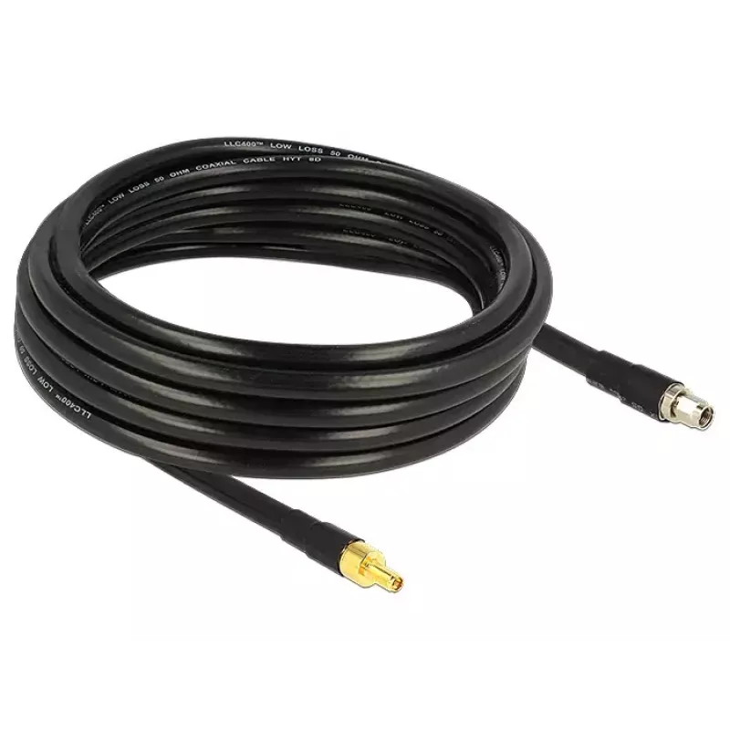 Cabo coaxial DeLOCK 5 m RP-SMA/RP-SMA