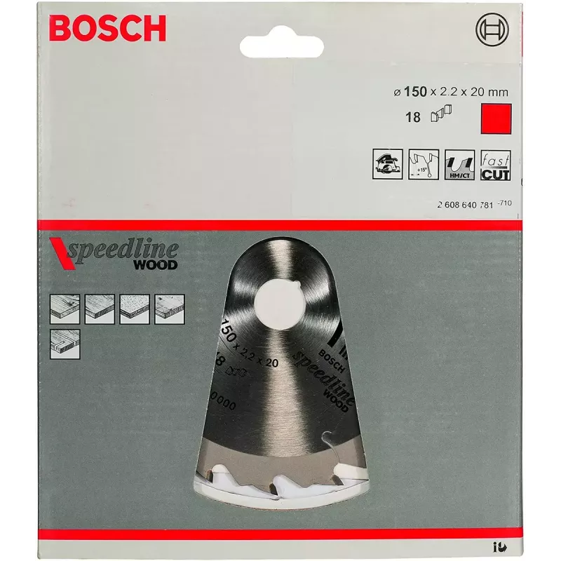 Lâmina de serra circular Bosch 2608640781 15 cm para madeira