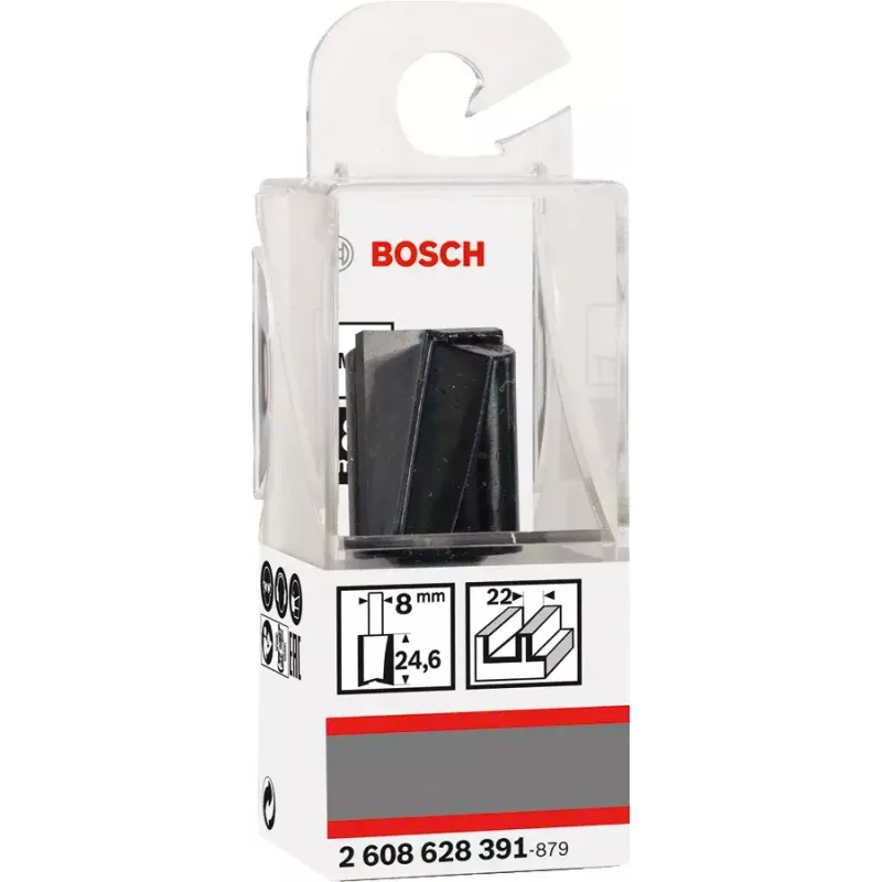 Fresa reta Bosch 2 608 628 391 comprimento 56 mm comprimento de trabalho 2,5 cm