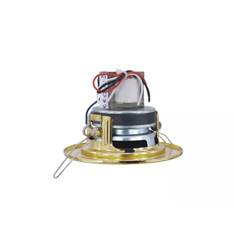 Altifalante de 2 vias Omnitronic 80710203 dourado com fios 6 W
