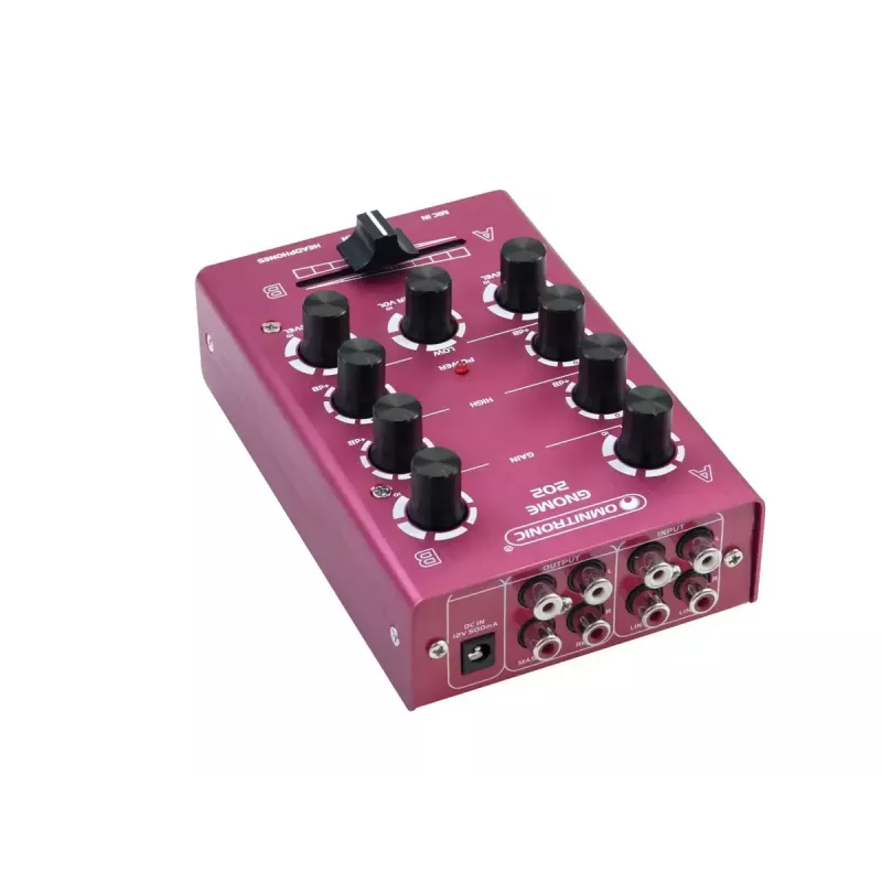 Omnitronic GNOME-202 2 canais 20 - 20000 Hz vermelho