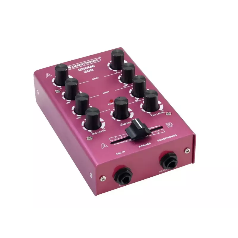 Omnitronic GNOME-202 2 canais 20 - 20000 Hz vermelho