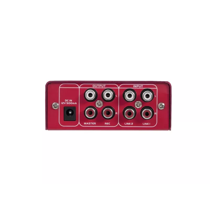 Omnitronic GNOME-202 2 canais 20 - 20000 Hz vermelho