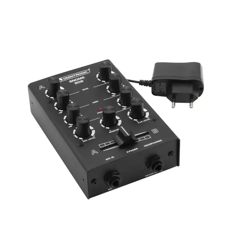 Misturador Omnitronic GNOME-202 2 canais 20 - 20000 Hz preto