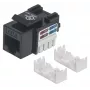 Intellinet 210720 tomada keystone Cat6, UTP, RJ-45 fêmea, LSA, preta