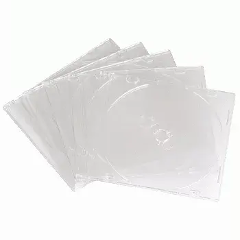 Caixa vazia fina para CD Hama 051164 embalagem 10 transparente 1 disco