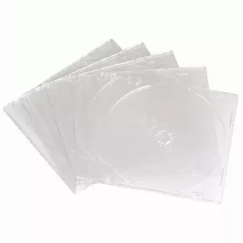 Caixa vazia fina para CD Hama 051164 embalagem 10 transparente 1 disco