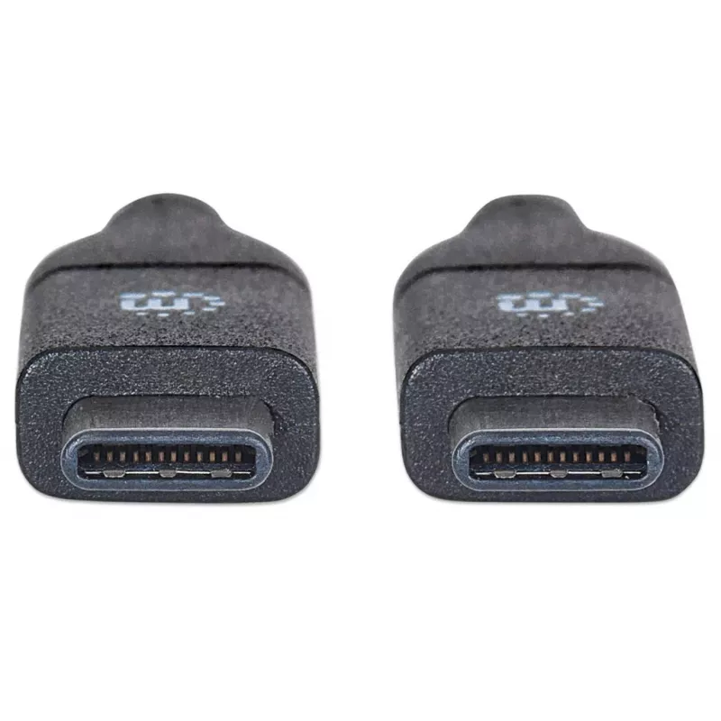 Manhattan 354899 cabo USB-C para USB-C, macho-macho, USB 3.1 Gen 2, moldado, 50 cm, preto