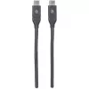 Manhattan 354899 cabo USB-C para USB-C, macho-macho, USB 3.1 Gen 2, moldado, 50 cm, preto